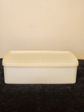 Vintage Tupperware Rectangular Pak 'N Stor Clear Container #713-2 With Lid #714